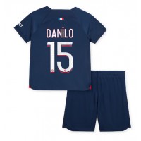 Paris Saint-Germain Danilo Pereira #15 Domaci Dres za djecu 2023-24 Kratak Rukav (+ Kratke hlače)